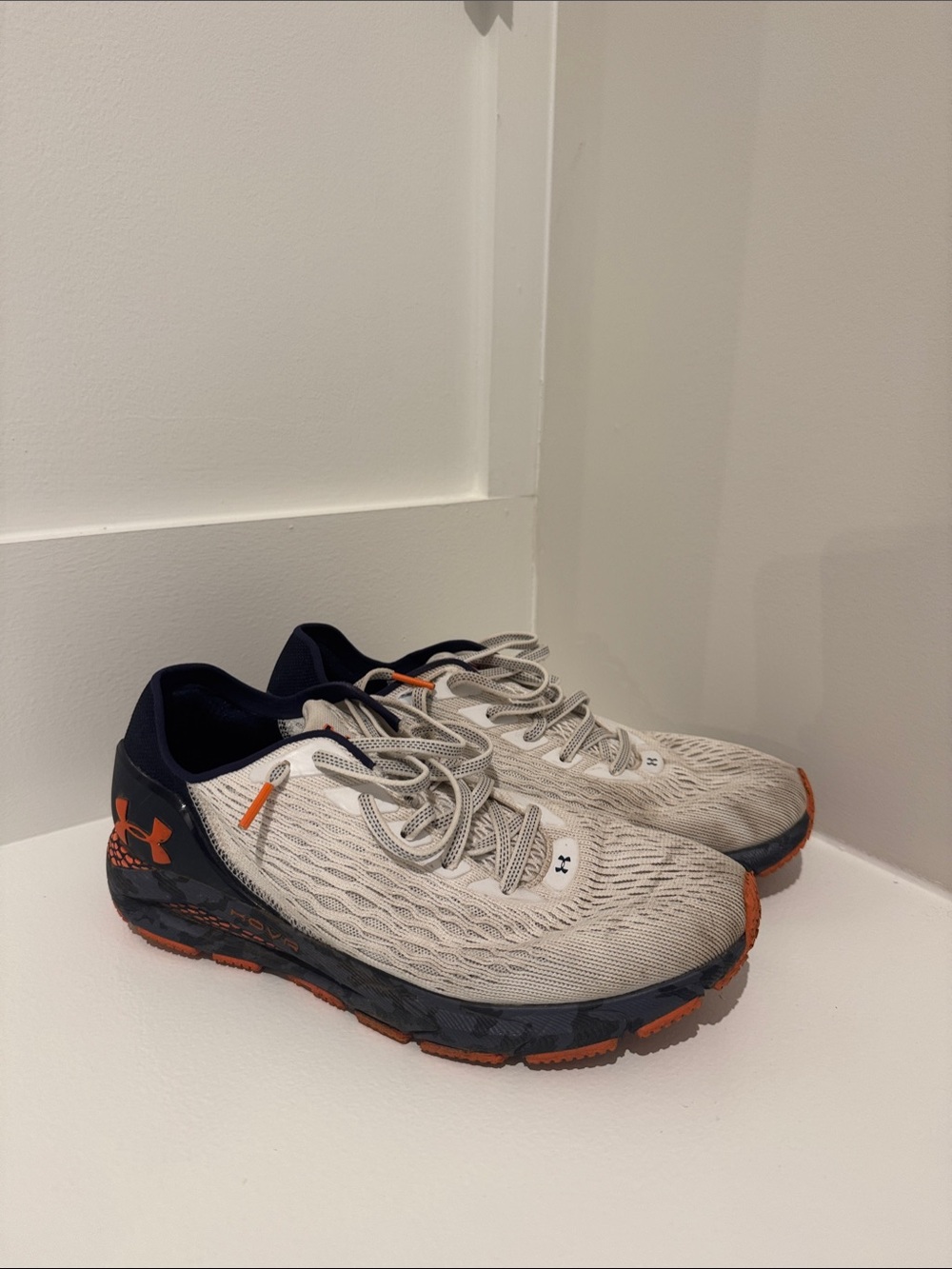 Under Armour Women’s Athletic Running Shoes - White, Navy & Orange